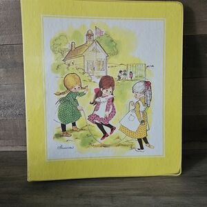 Vintage Yellow Schoolhouse Binder Laura Ingels